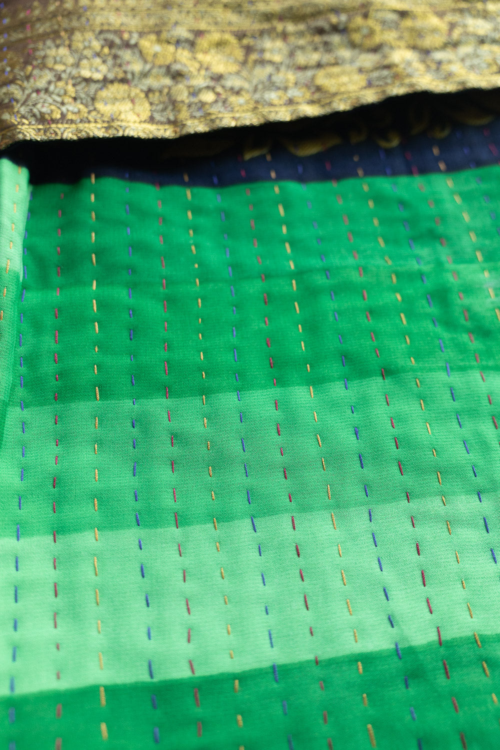 Bright No. 12 Kantha Silk Holiday Stocking