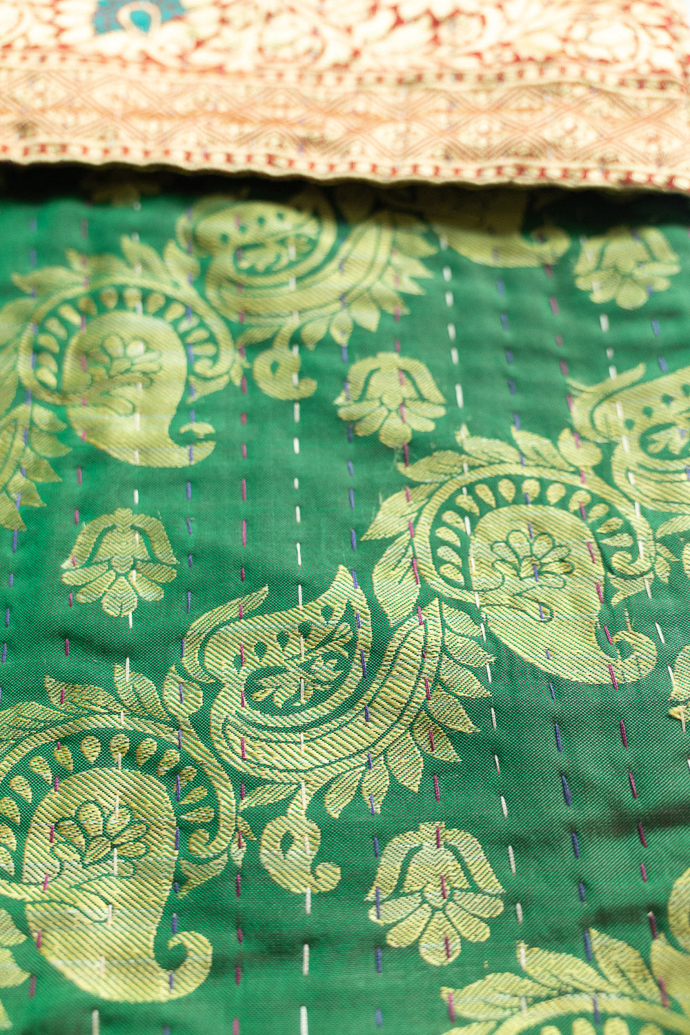 Bright No. 14 Kantha Silk Holiday Stocking