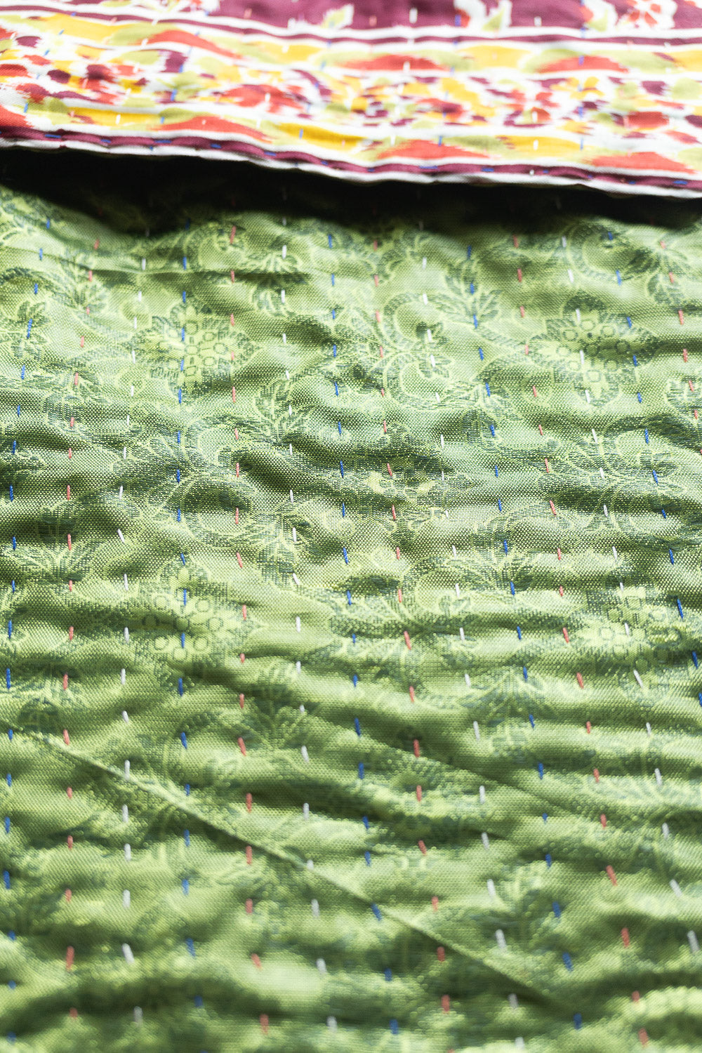 Bright No. 15 Kantha Silk Holiday Stocking