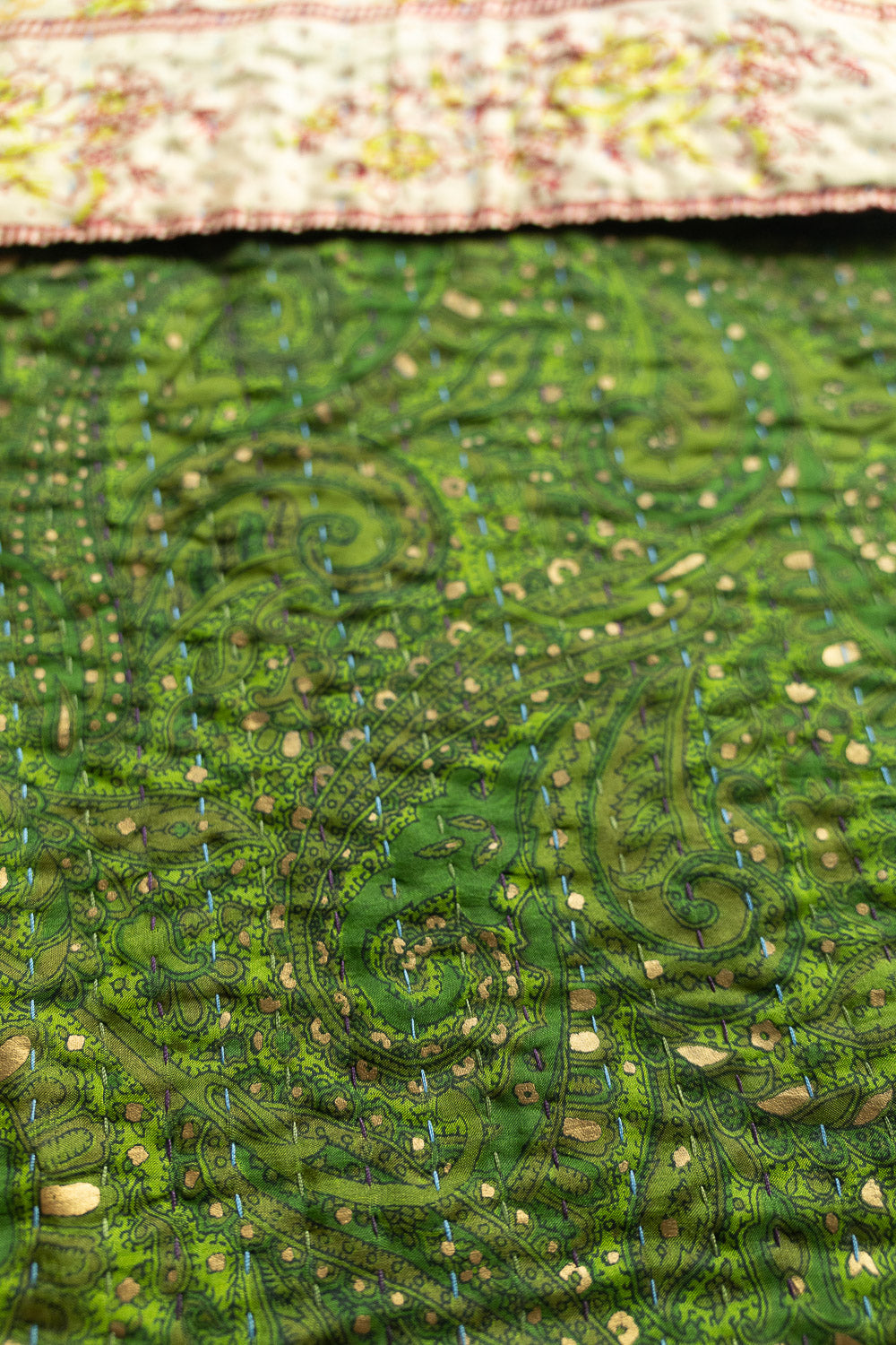 Bright No. 19 Kantha Silk Holiday Stocking