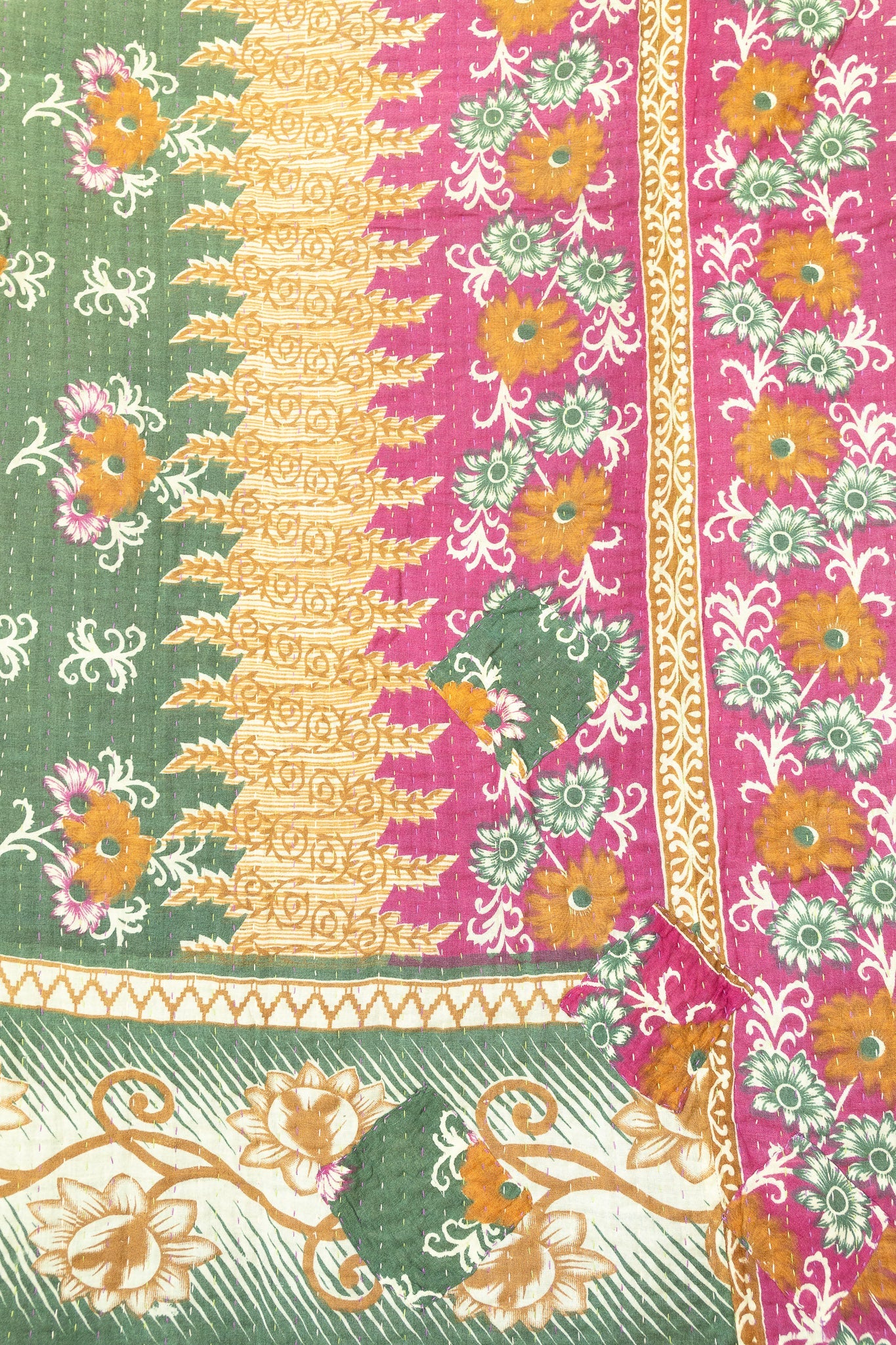 Brilliant Large Kantha Throw