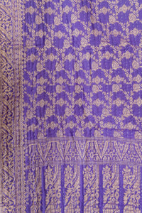 Brilliant Silk Blend Kantha Throw Blanket