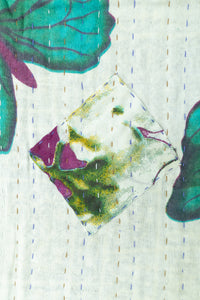 Butterflies Kantha Throw Blanket
