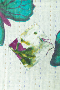 Butterflies Kantha Throw Blanket