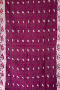 Calming Silk Blend Kantha Throw Blanket