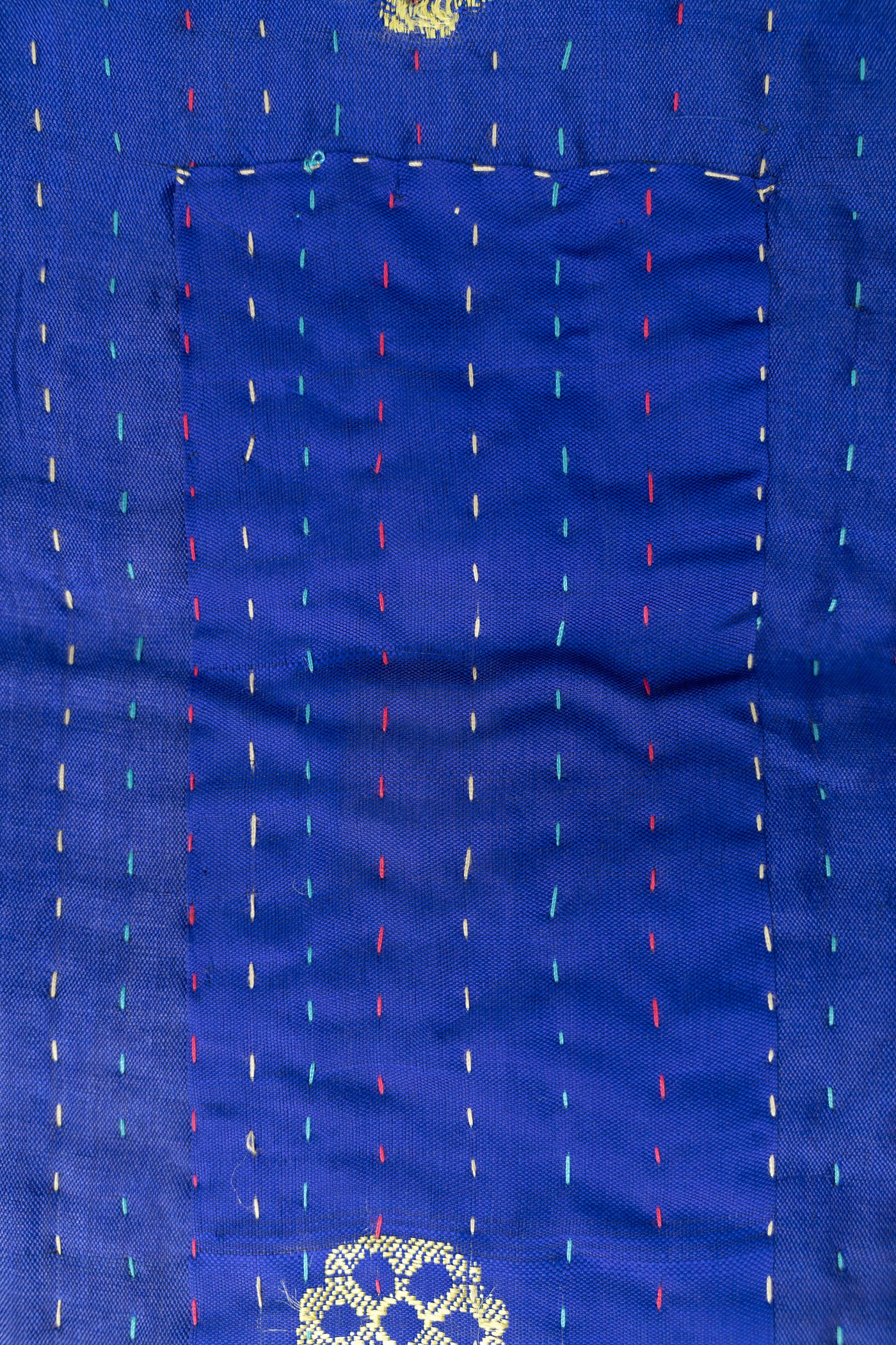 Calming Silk Blend Kantha Throw Blanket