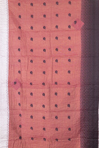 Candid Silk Blend Kantha Throw Blanket