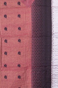 Candid Silk Blend Kantha Throw Blanket