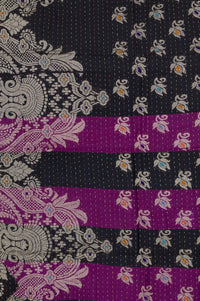 Candid Silk Blend Kantha Throw Blanket