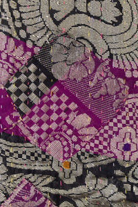 Candid Silk Blend Kantha Throw Blanket