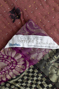 Candid Silk Blend Kantha Throw Blanket