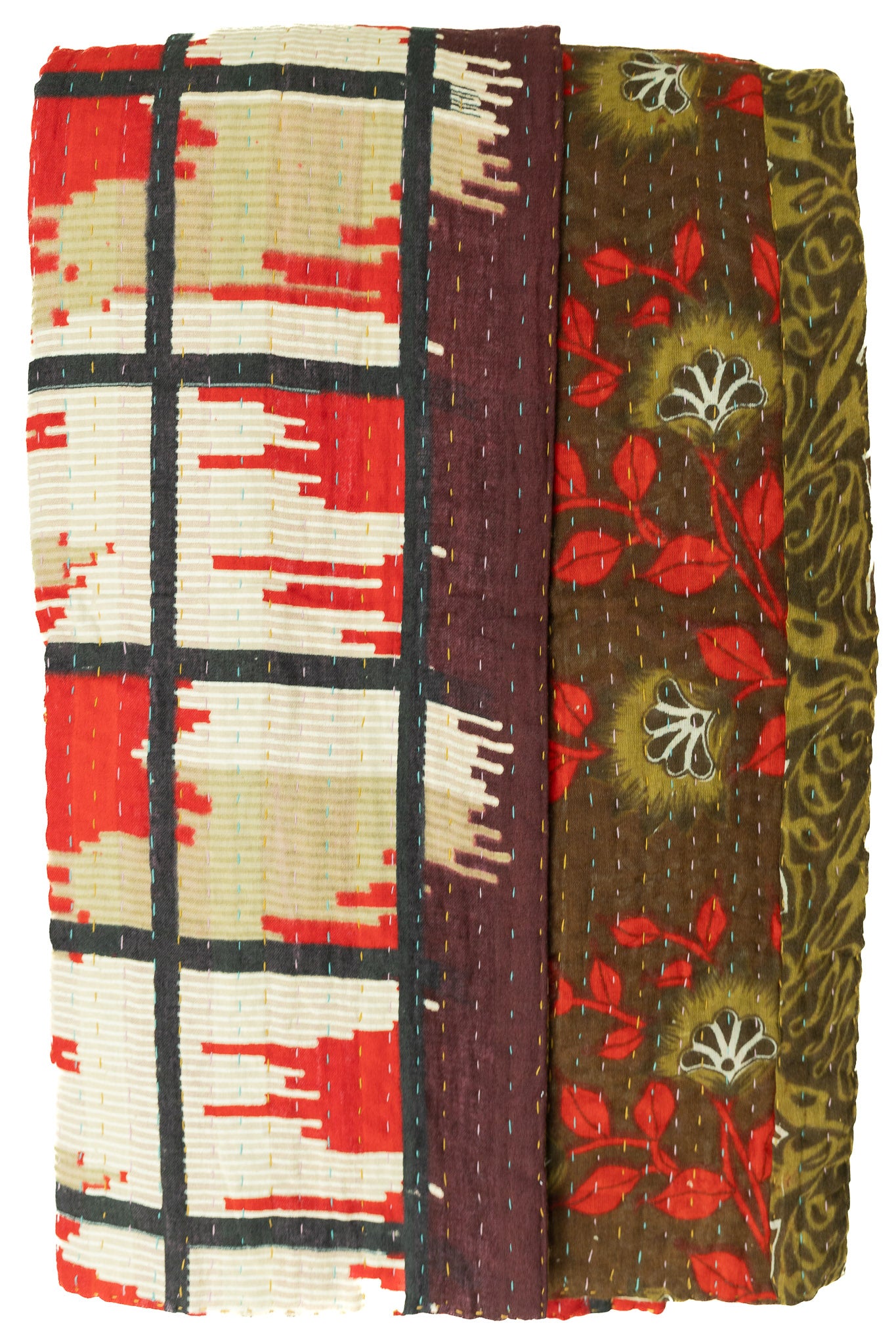 Canyon Kantha Throw Blanket