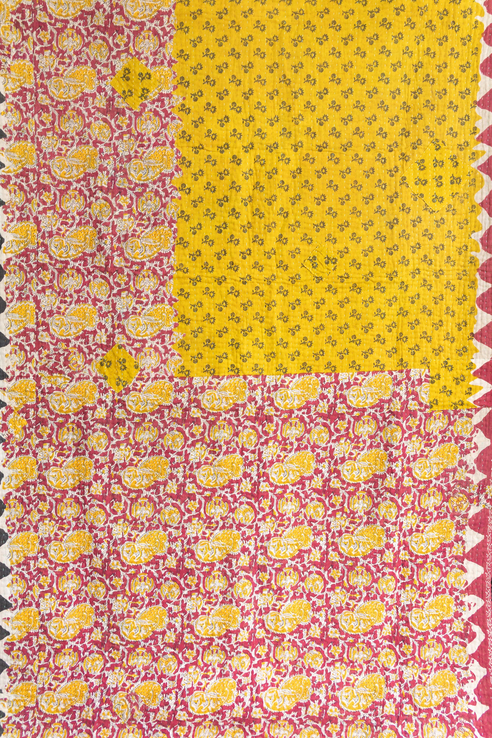 Kantha Throw Bed Quilt