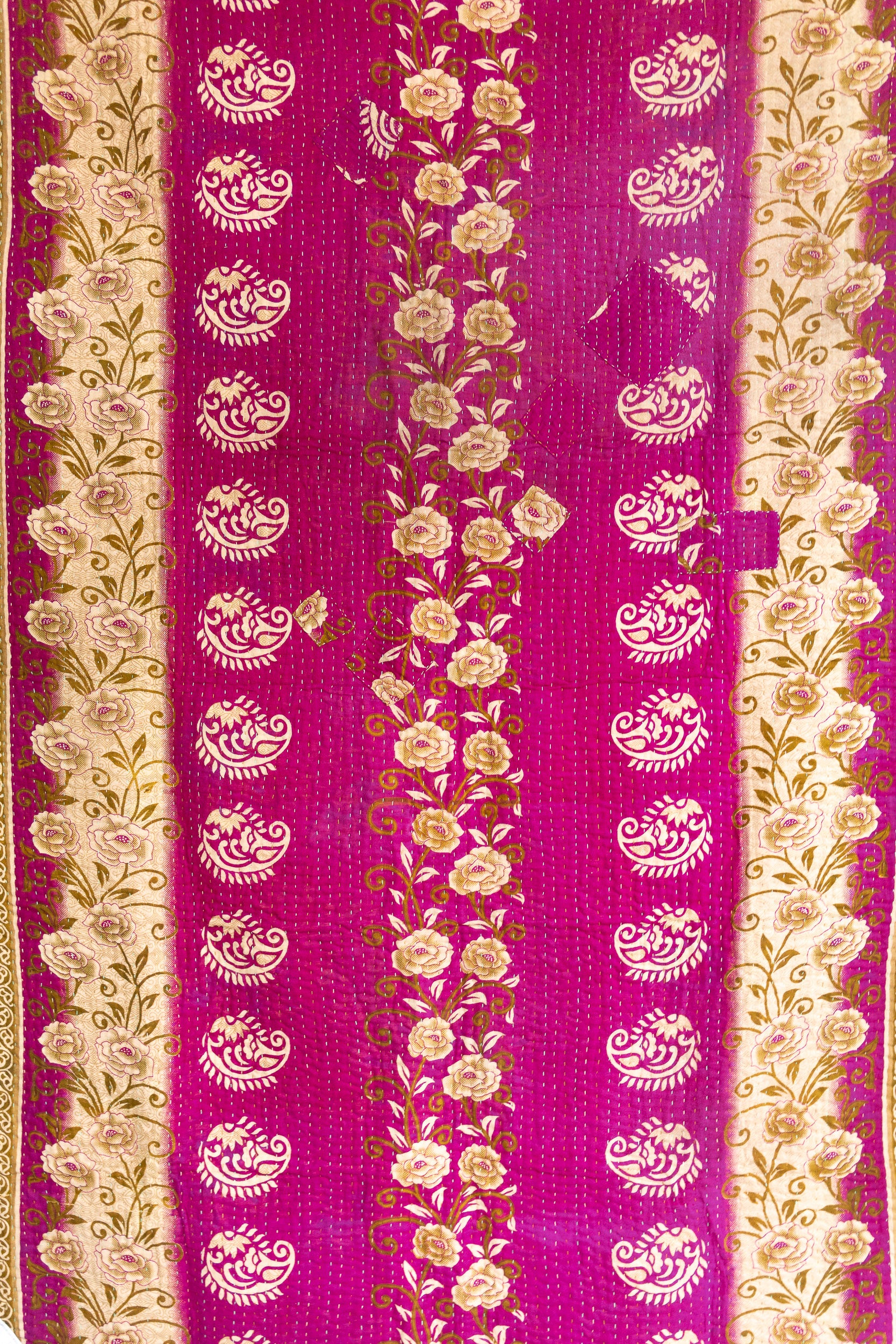Caring Kantha Throw Blanket