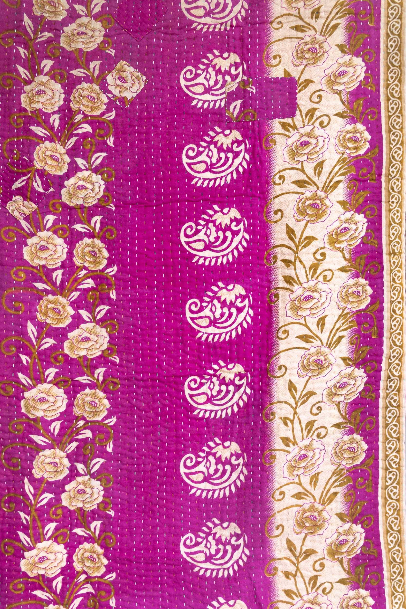 Caring Kantha Throw Blanket
