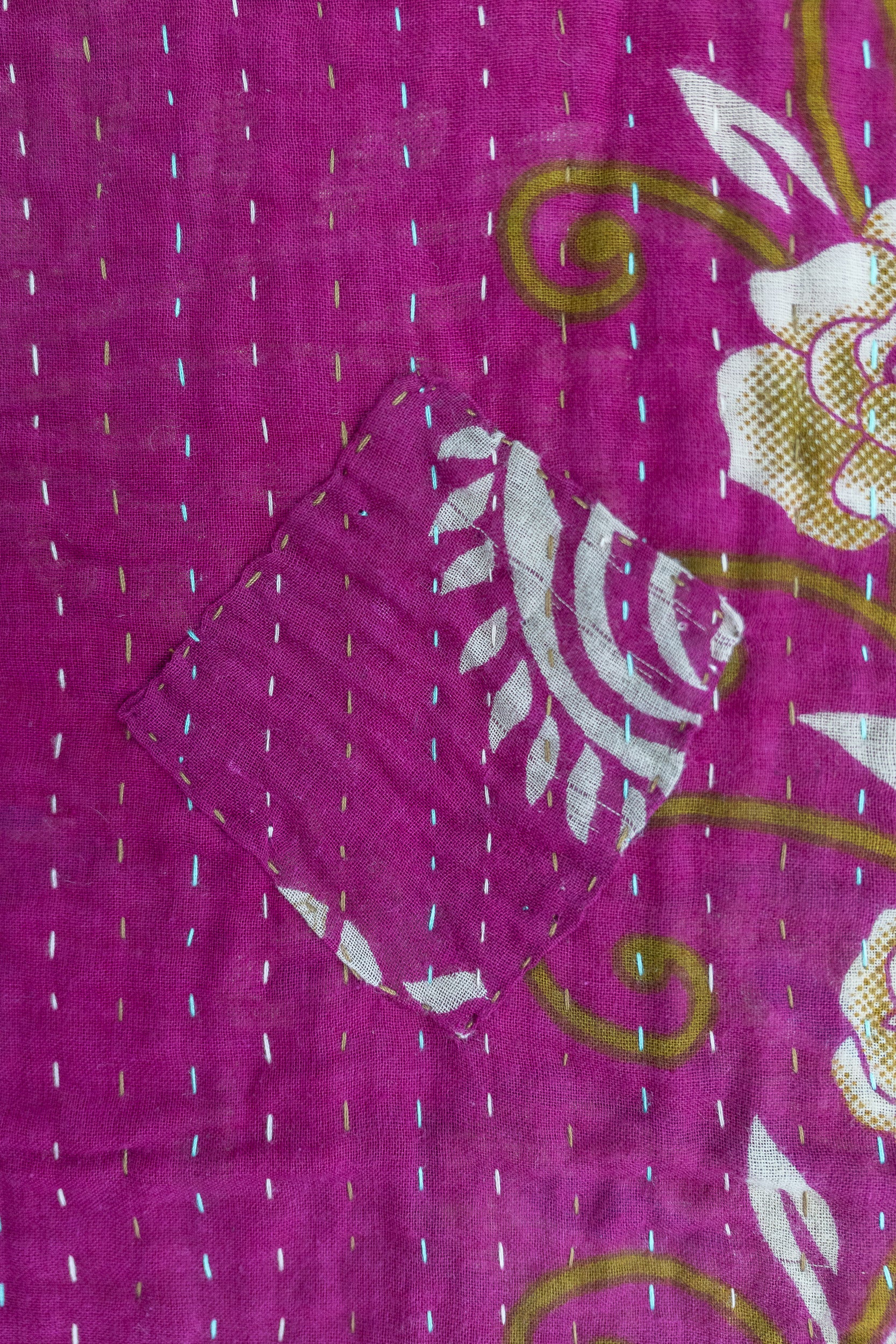 Caring Kantha Throw Blanket