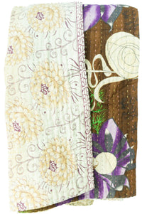 Caring Large Kantha Throw Blanket