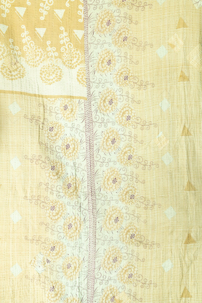 Caring Large Kantha Throw Blanket