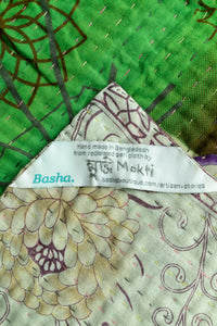 Caring Large Kantha Throw Blanket