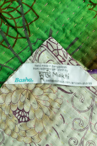 Caring Large Kantha Throw Blanket