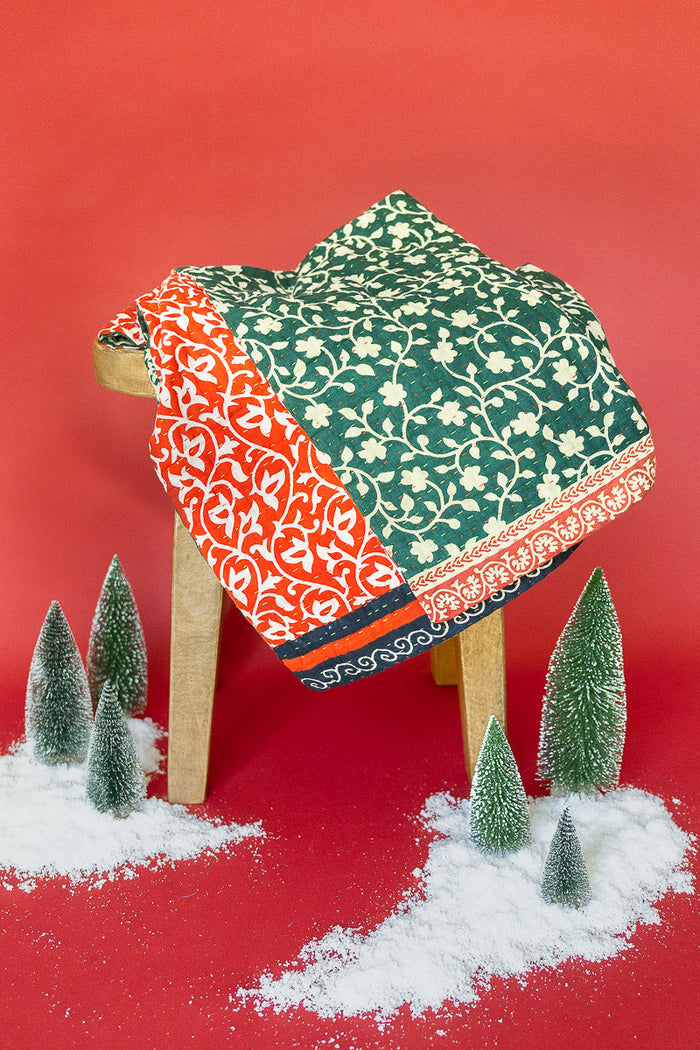 Kantha Holiday Throw