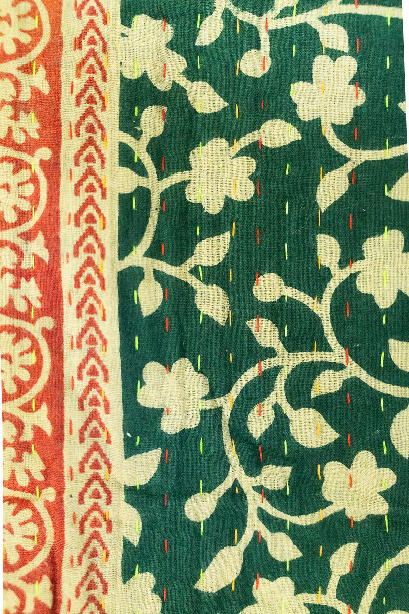 Cedar Kantha Christmas Throw