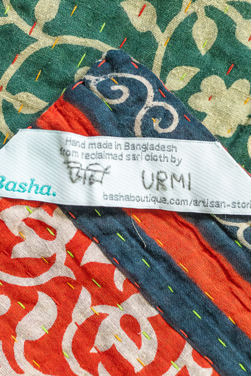 Cedar Kantha Christmas Throw