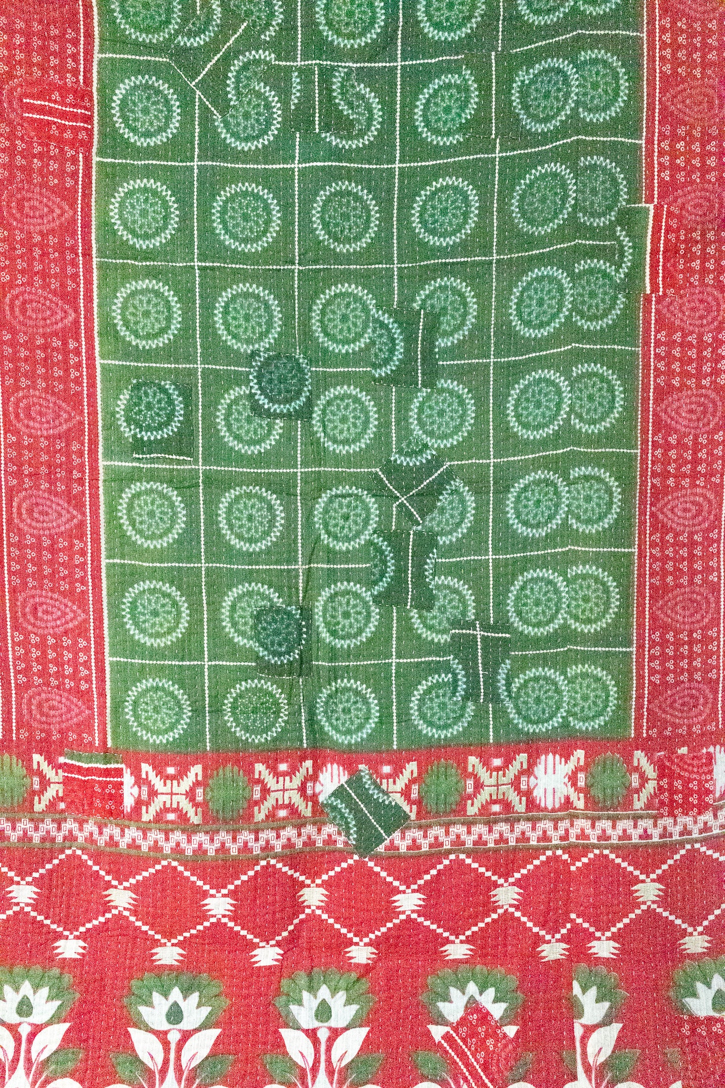 Cedar Holiday Kantha Blanket