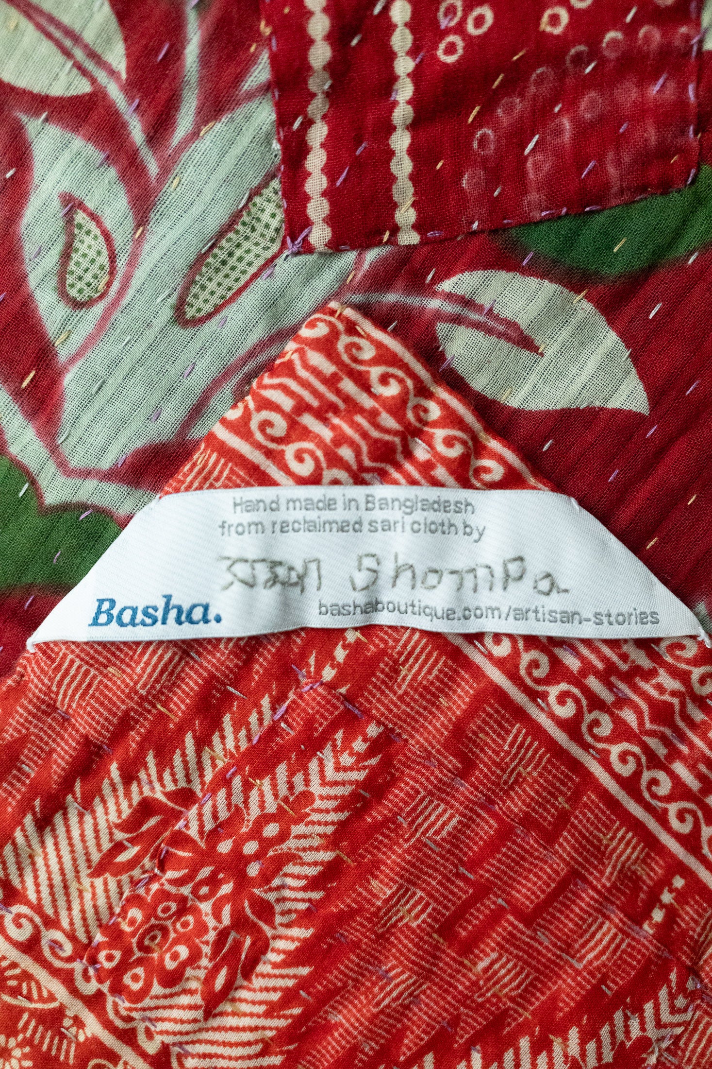 Cedar Holiday Kantha Blanket