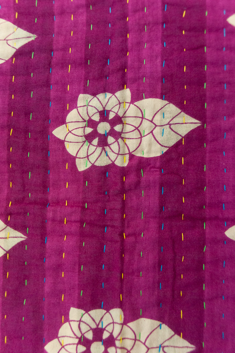 Charm No. 1 Kantha Baby Blanket