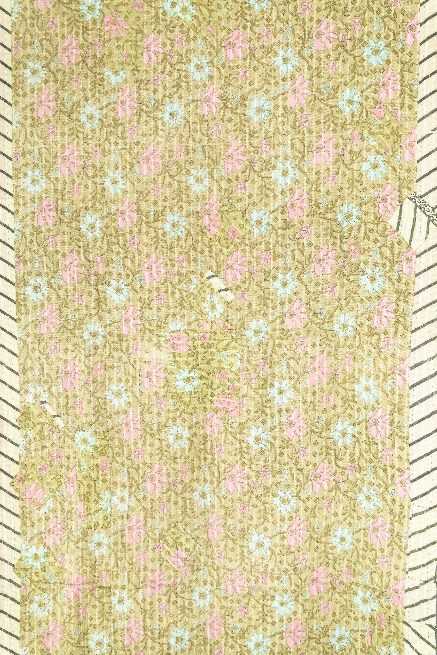 Kantha Throw Bed Quilt