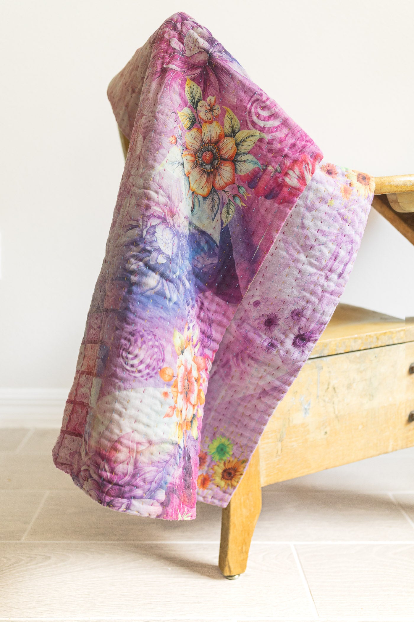 Cherish No. 1 Mini Kantha Blanket