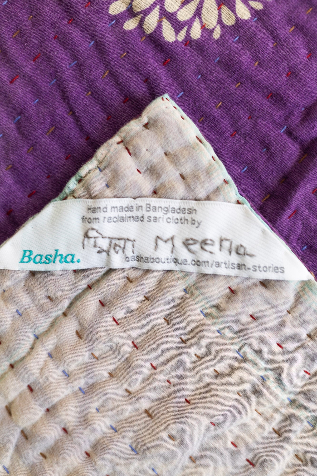 Cherish No. 3 Kantha Baby Blanket