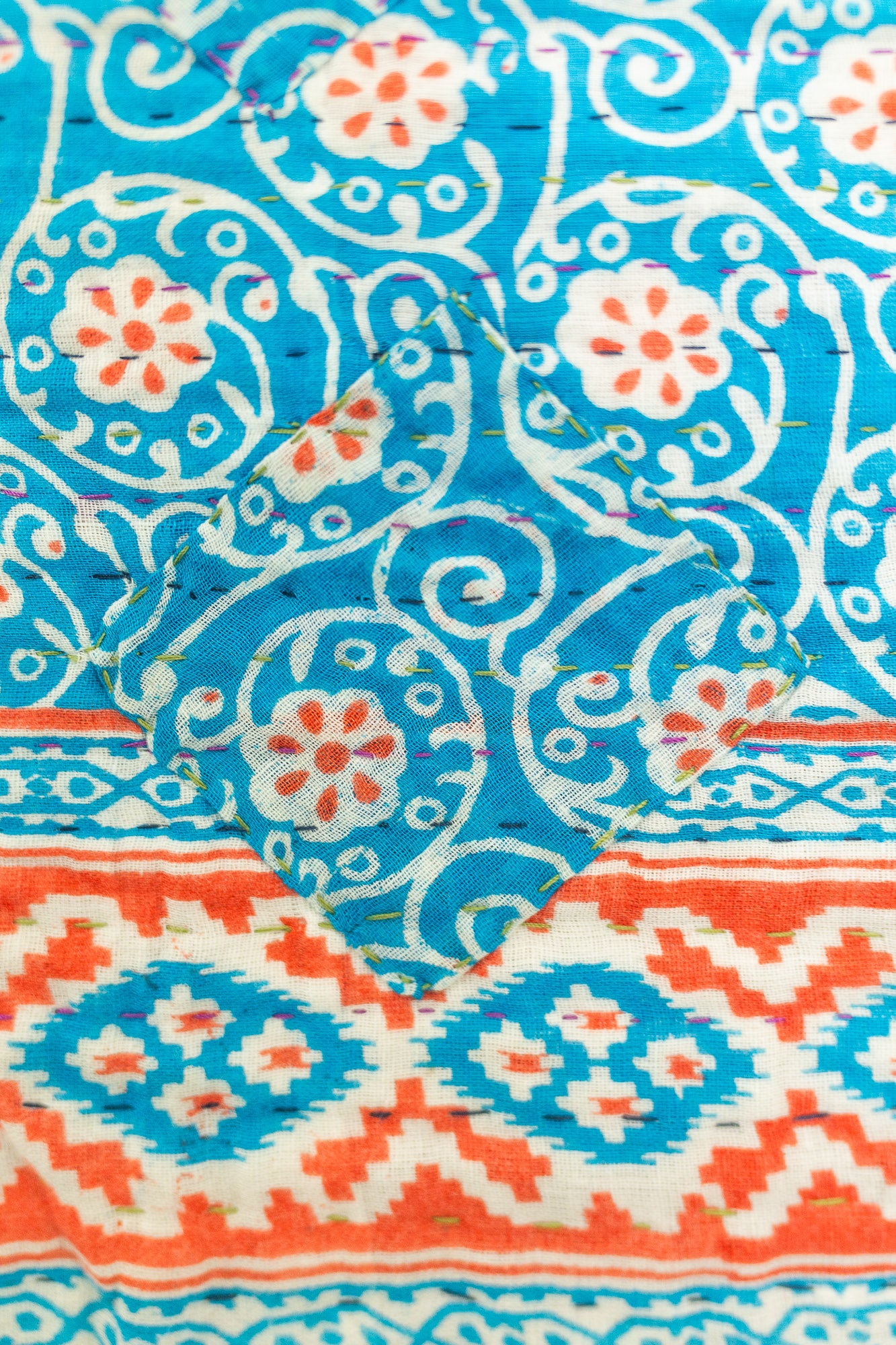 Cherish No. 4 Kantha Baby Blanket