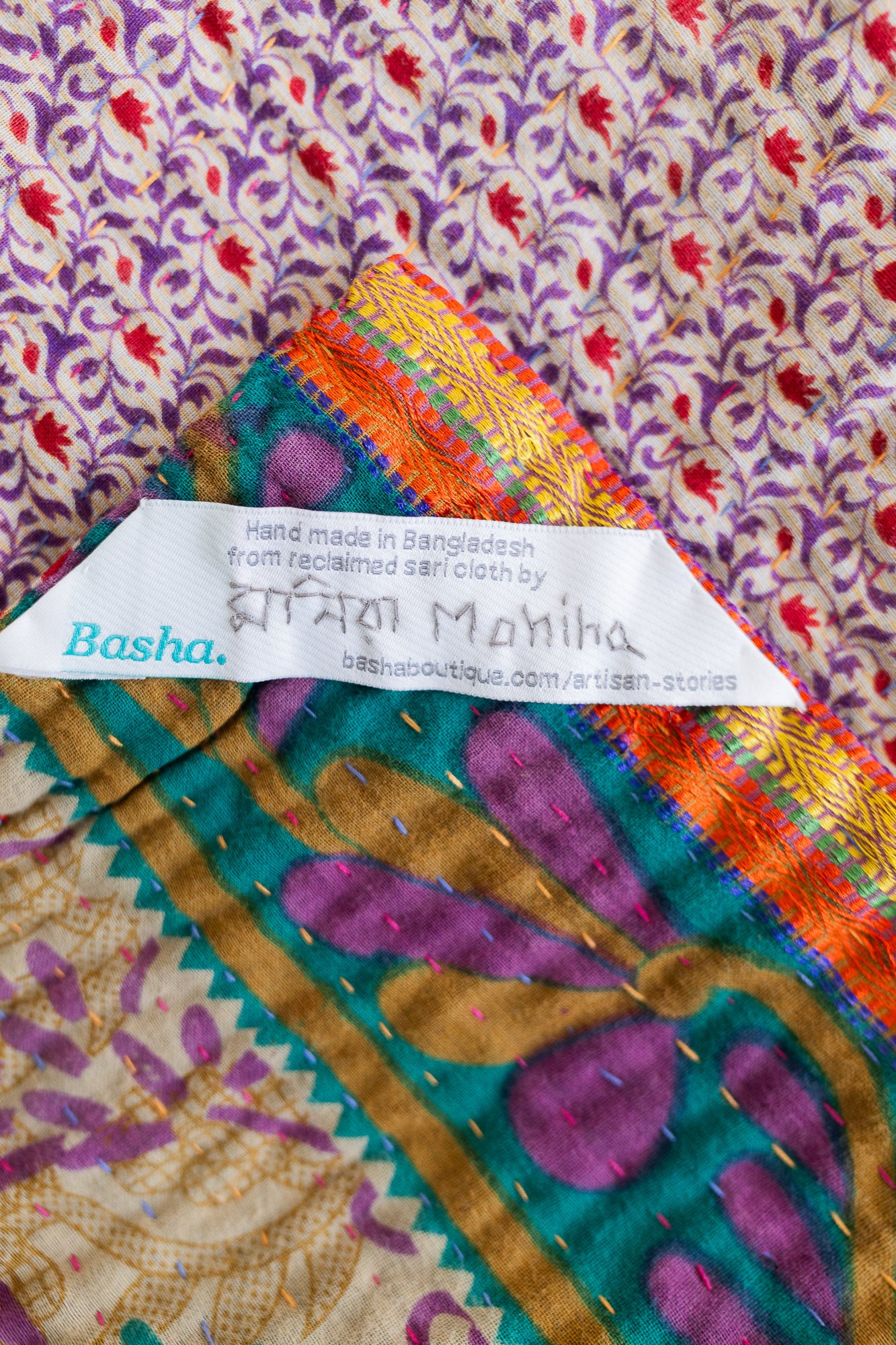 Cherish No. 6 Kantha Baby Blanket