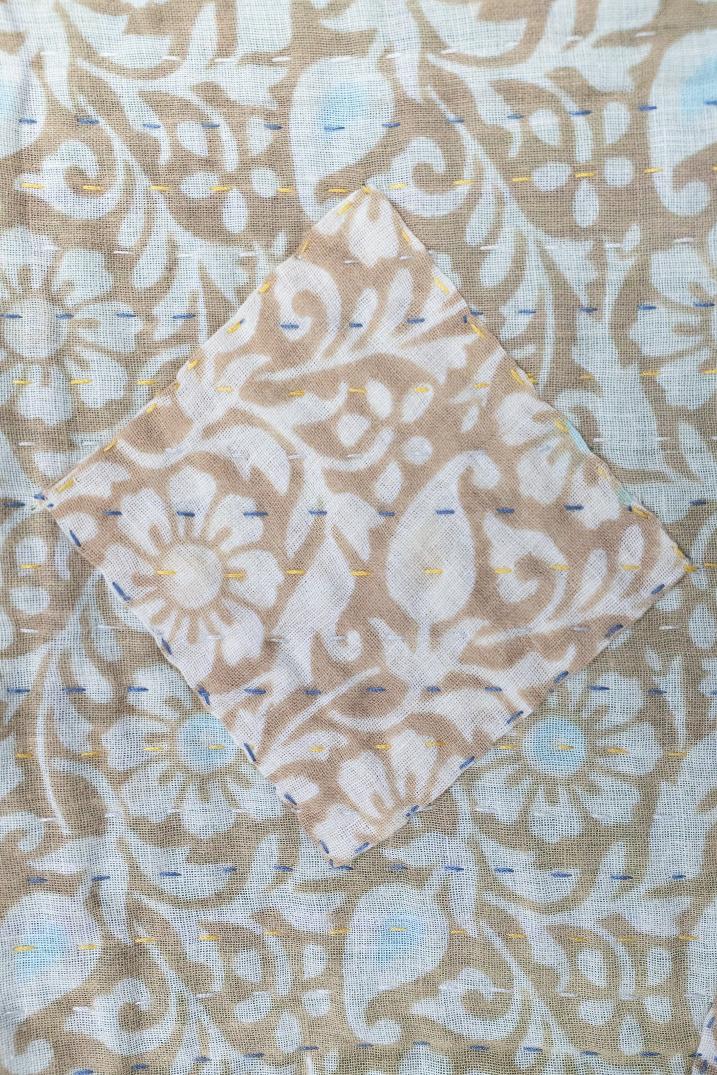 Cherish No. 6 Mini Kantha Blanket