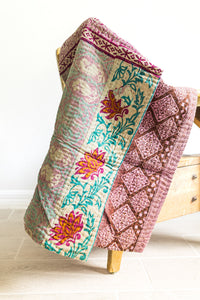 Cherish No. 8 Mini Kantha Blanket