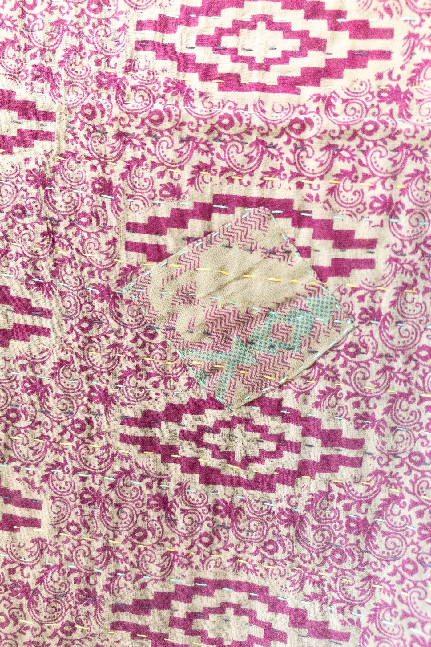 Cherish No. 8 Mini Kantha Blanket