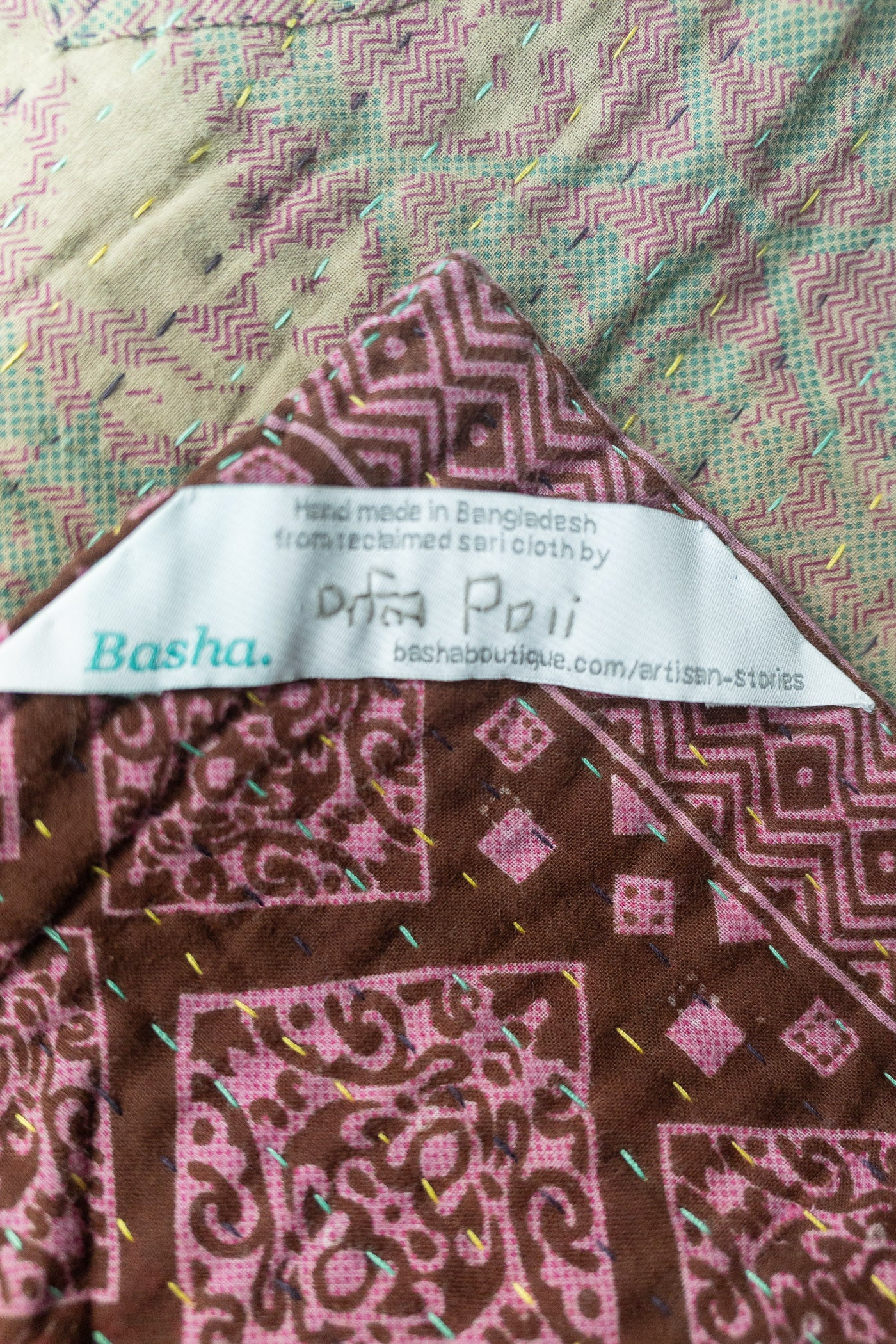 Cherish No. 8 Mini Kantha Blanket