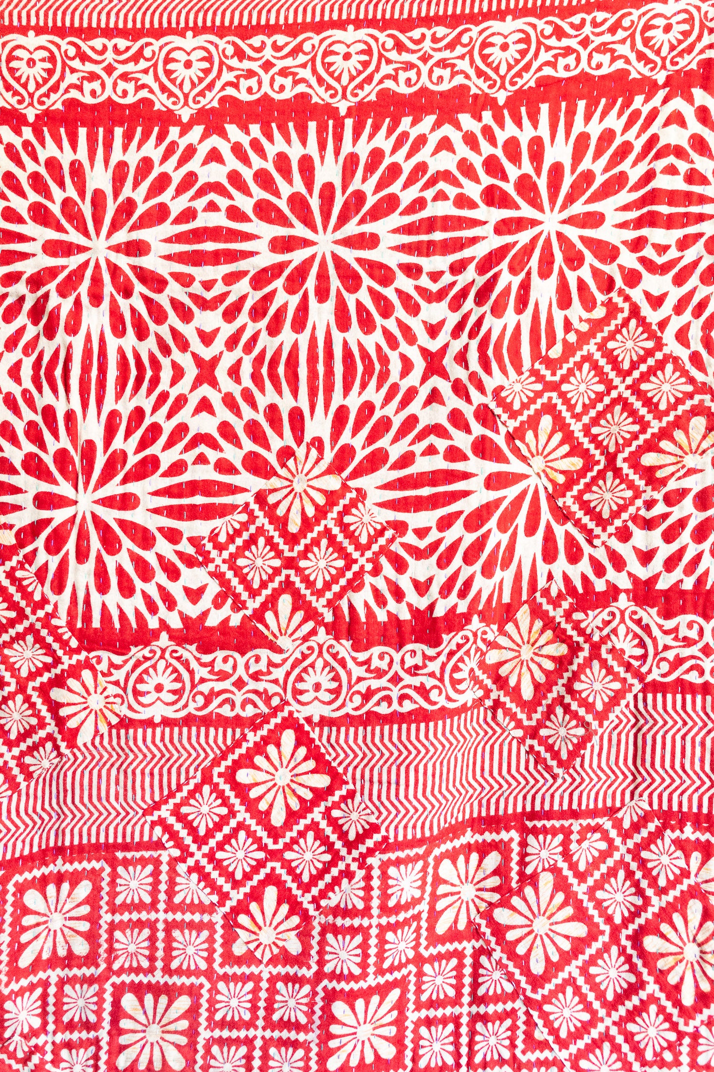 Chestnut Holiday Kantha Blanket