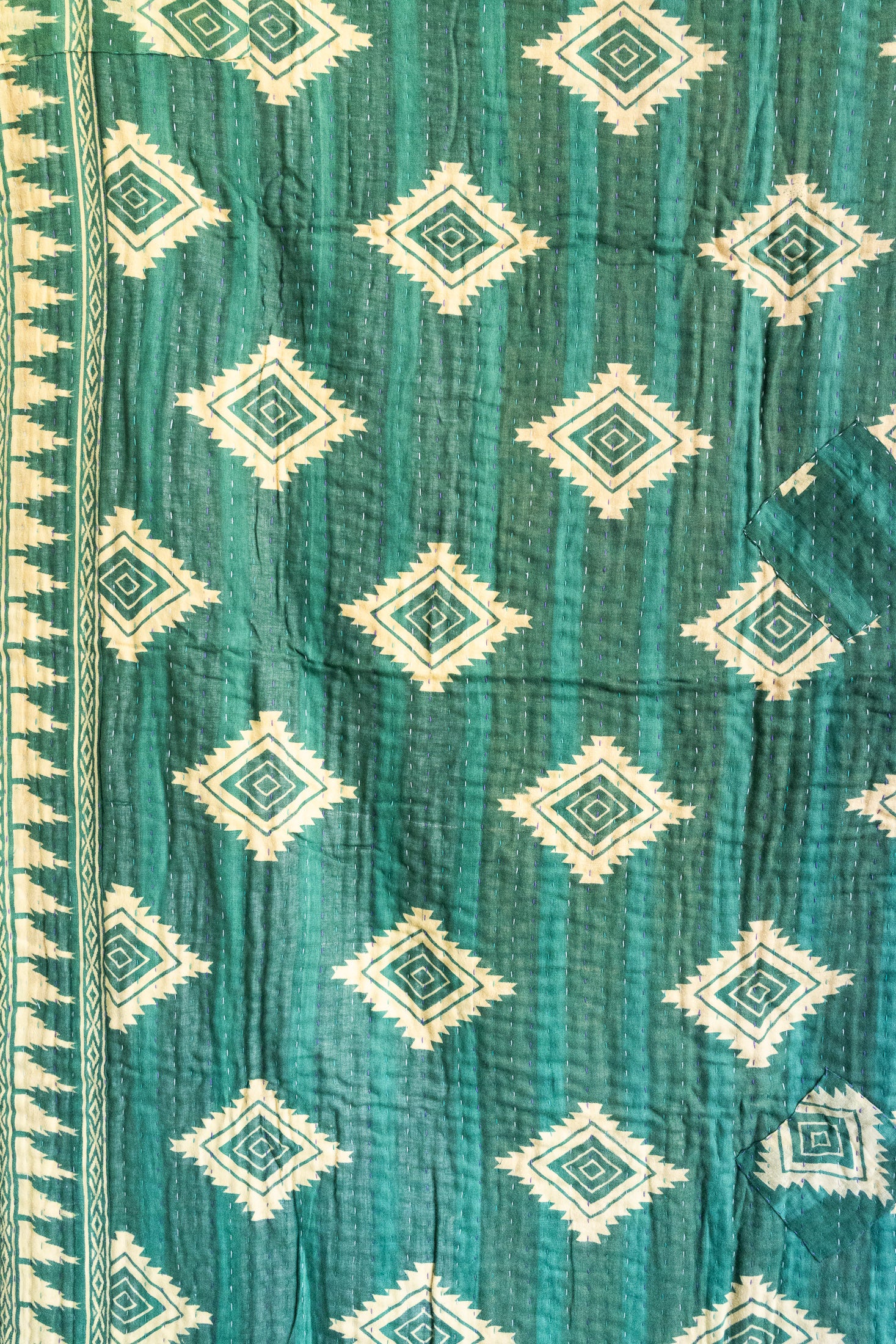 Chestnut Holiday Kantha Blanket