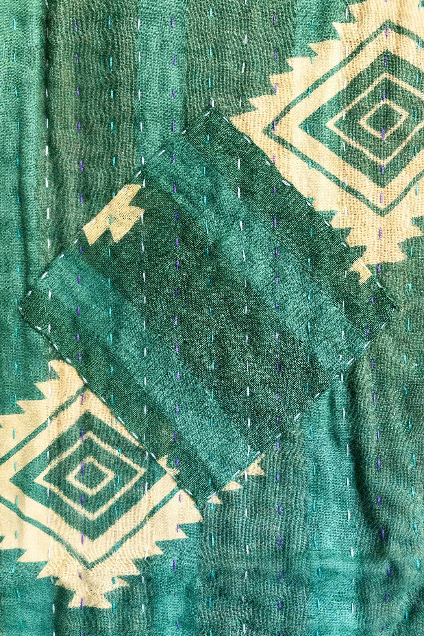 Chestnut Holiday Kantha Blanket
