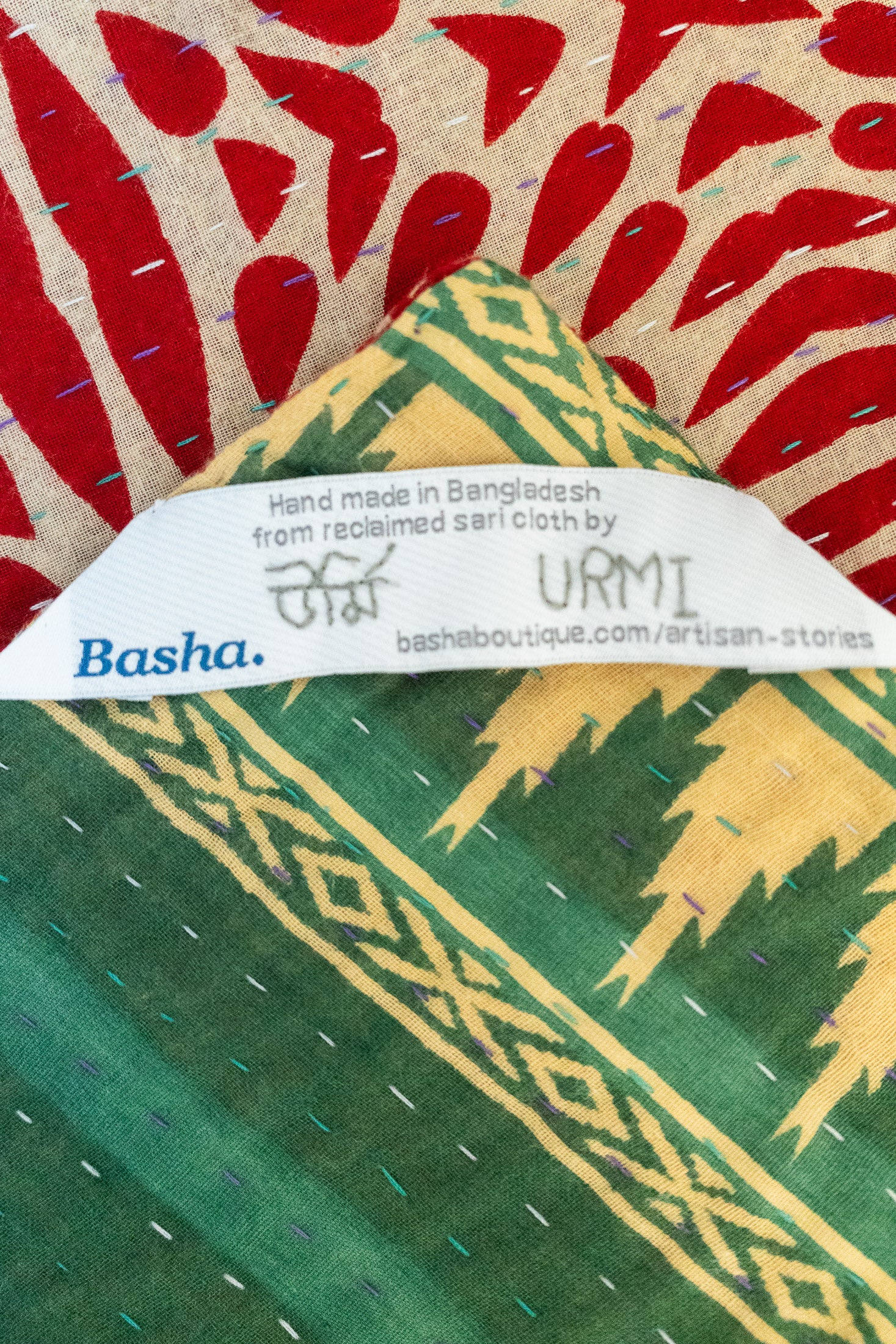 Chestnut Holiday Kantha Blanket