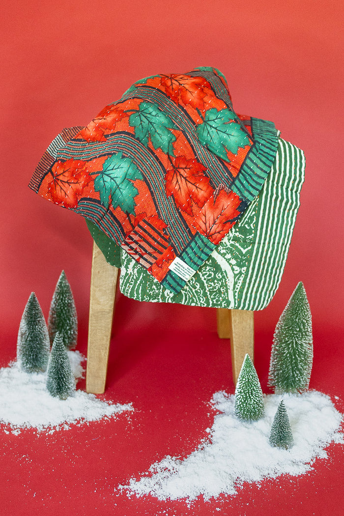 Kantha Holiday Throw