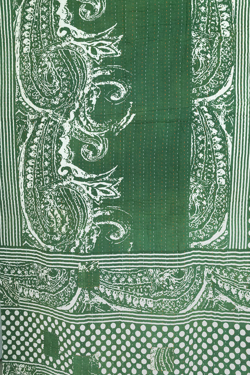 Chestnuts Kantha Christmas Throw