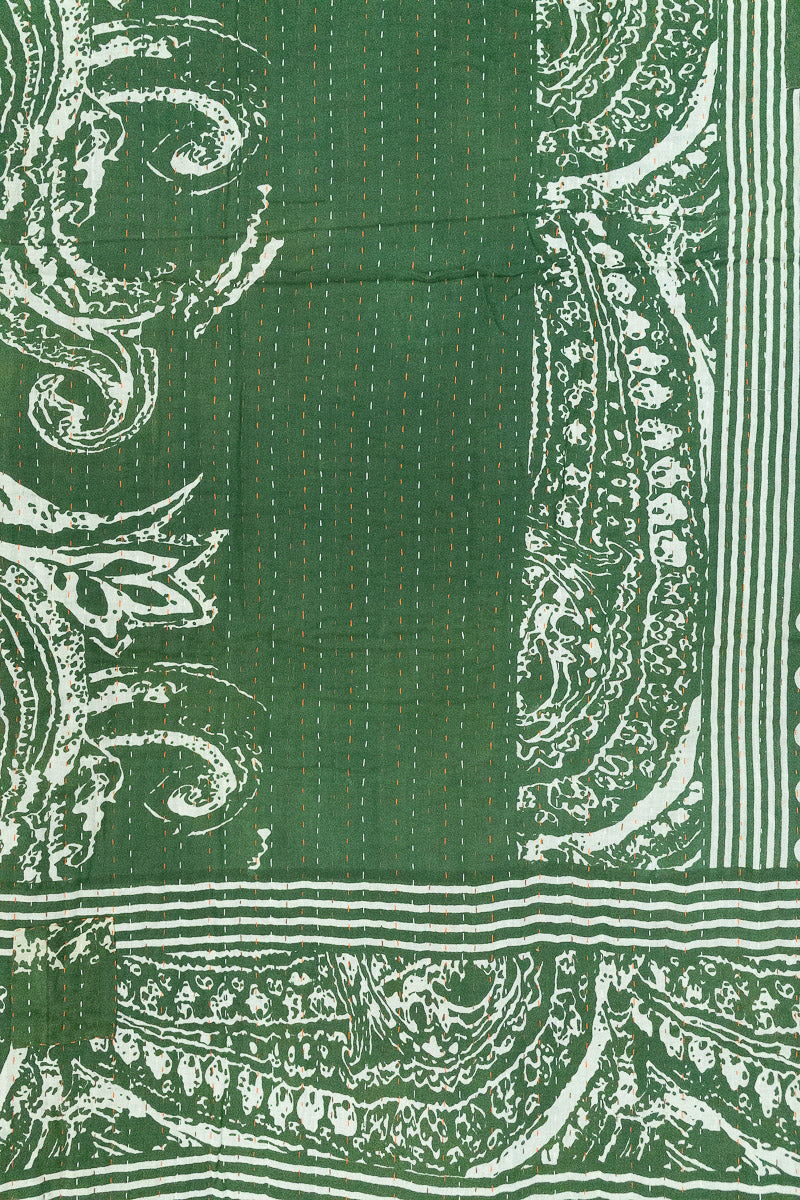 Chestnuts Kantha Christmas Throw