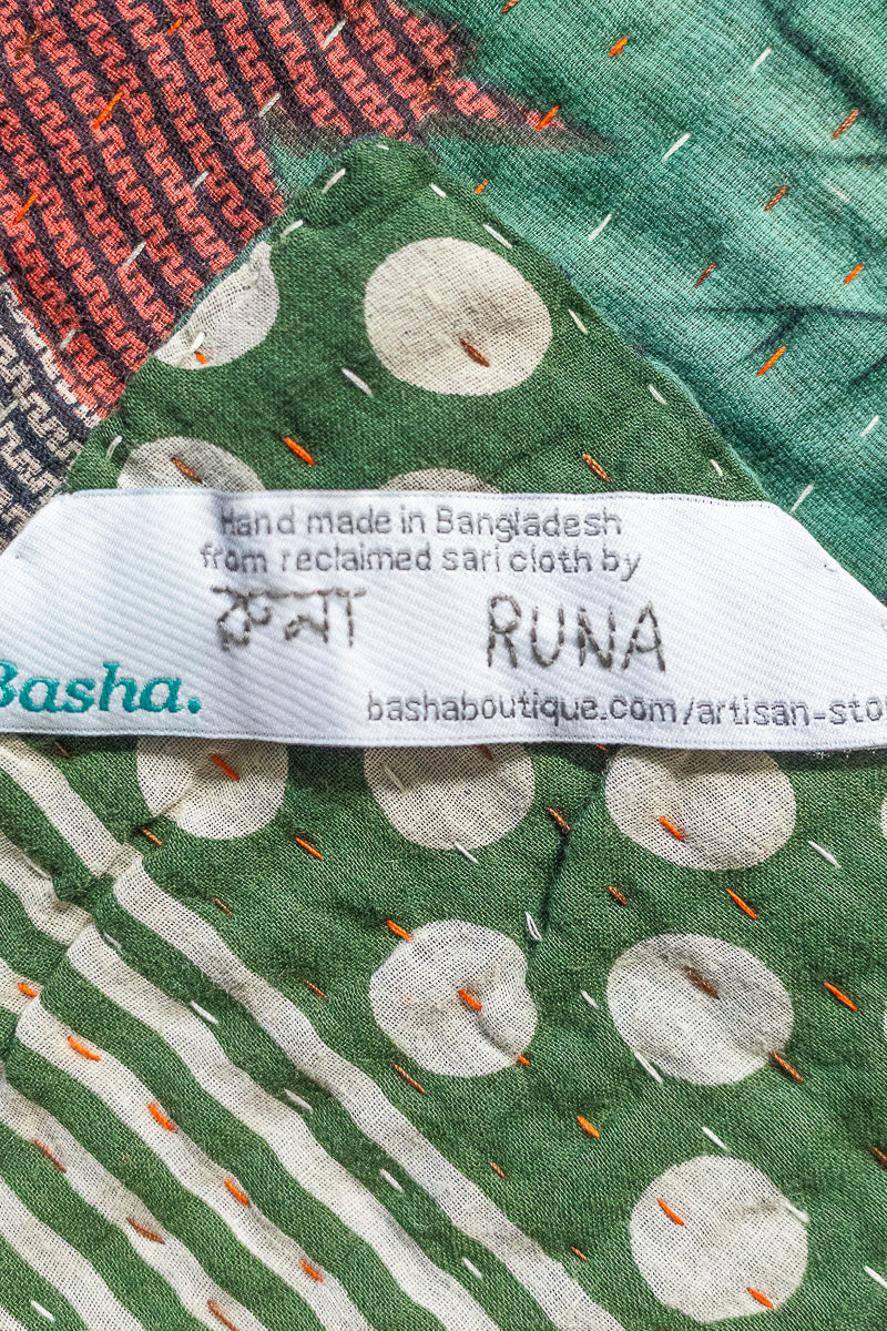 Chestnuts Kantha Christmas Throw