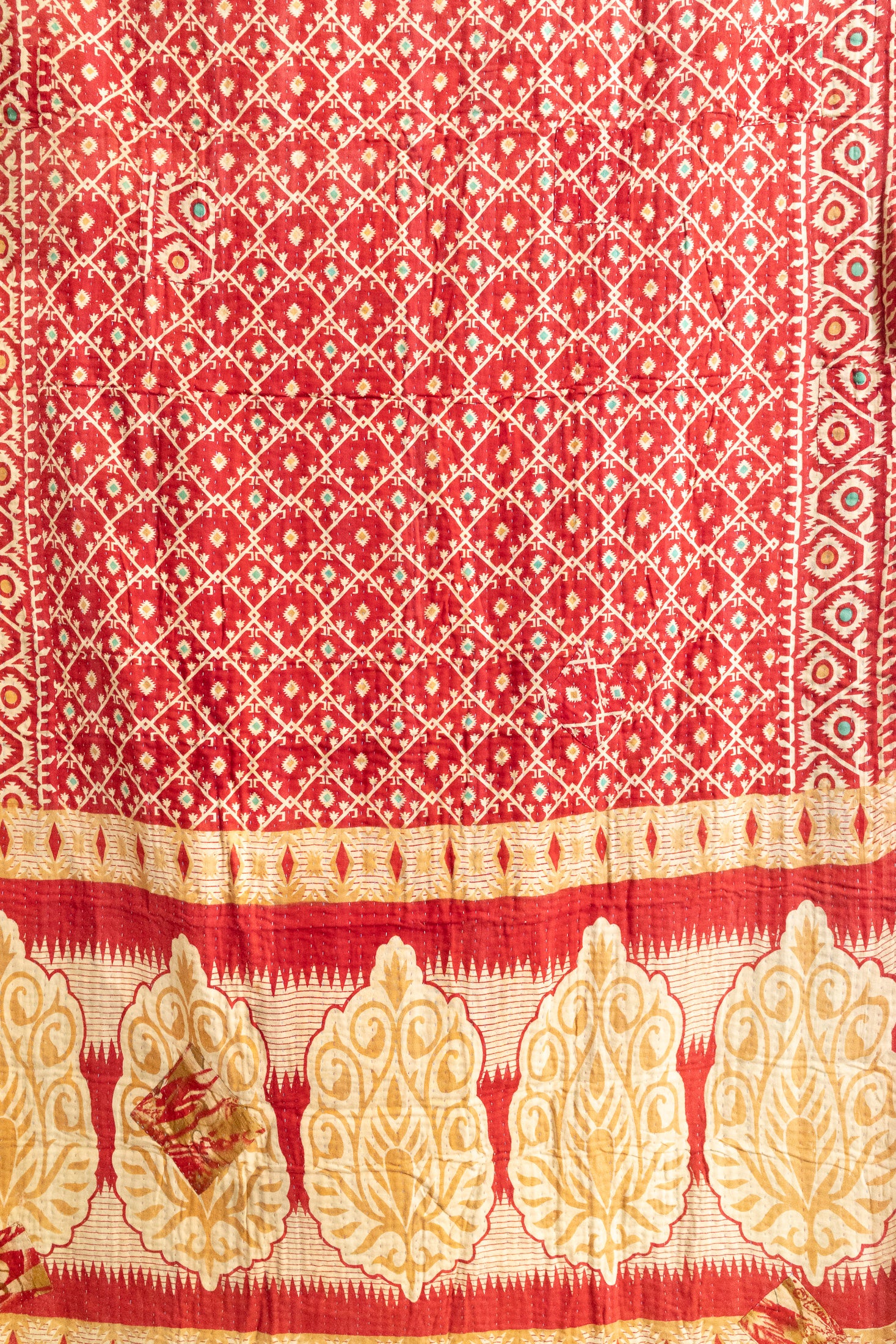 Christmas Morning Holiday Kantha Blanket
