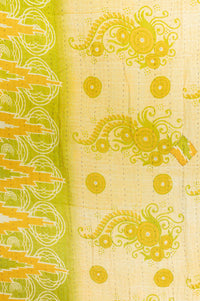 Citrus Kantha Throw Blanket