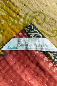 Citrus Kantha Throw Blanket